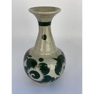 Pottery Vase Made in Mexico Signed "A"